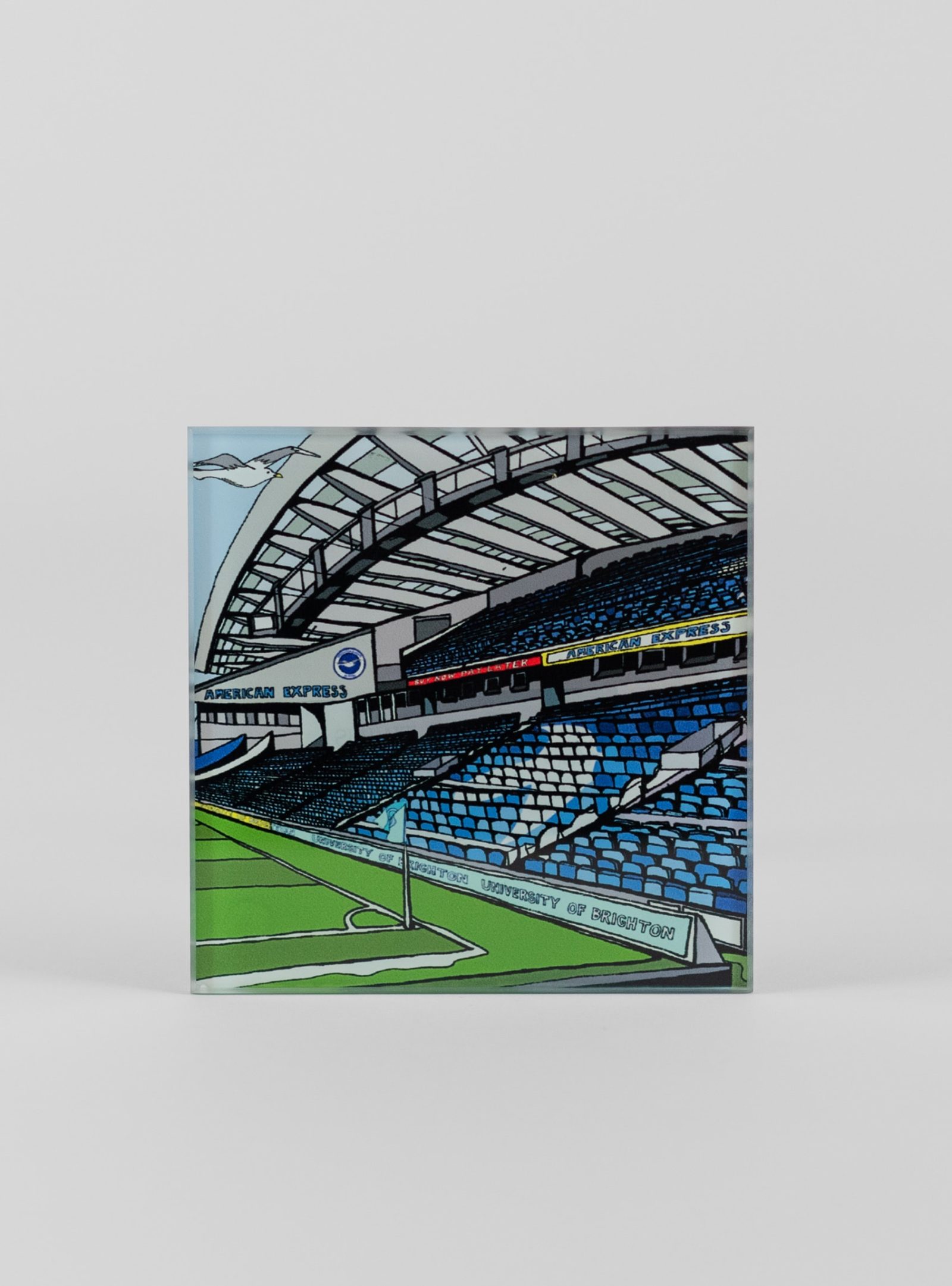 We are Brighton (Amex Stadium) Glass Square Coaster